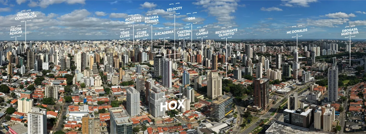 Mapa de localização Villa Flora Jardins